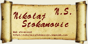 Nikolaj Stokanović vizit kartica